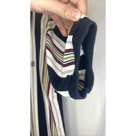 Vintage Siegfried Polo Shirt Men’s Size XL Multicolor Striped Short Sleeve Retro - Picture 6 of 9